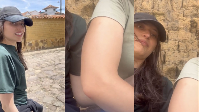 Two Lesbians Touch each other to Orgasm – on the Corner of a Town trying to – Avoid being seen by anyone
